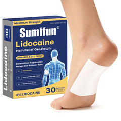 Sumifun lidocaine patch for plantar fasciitis offers targeted relief on the sole.