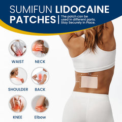 Sumifun patches applied to shoulder or back for targeted comfort