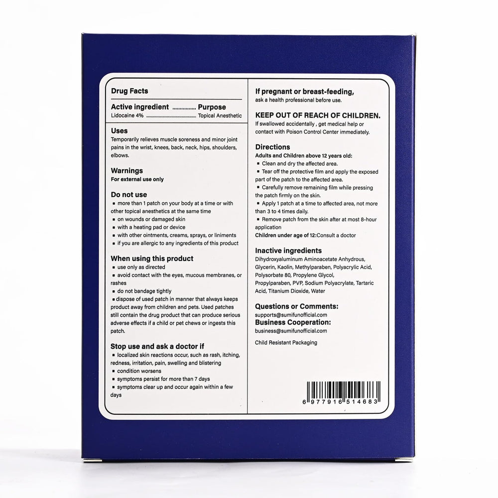 Sumifun XL patch fast activation reduces discomfort within minutes.