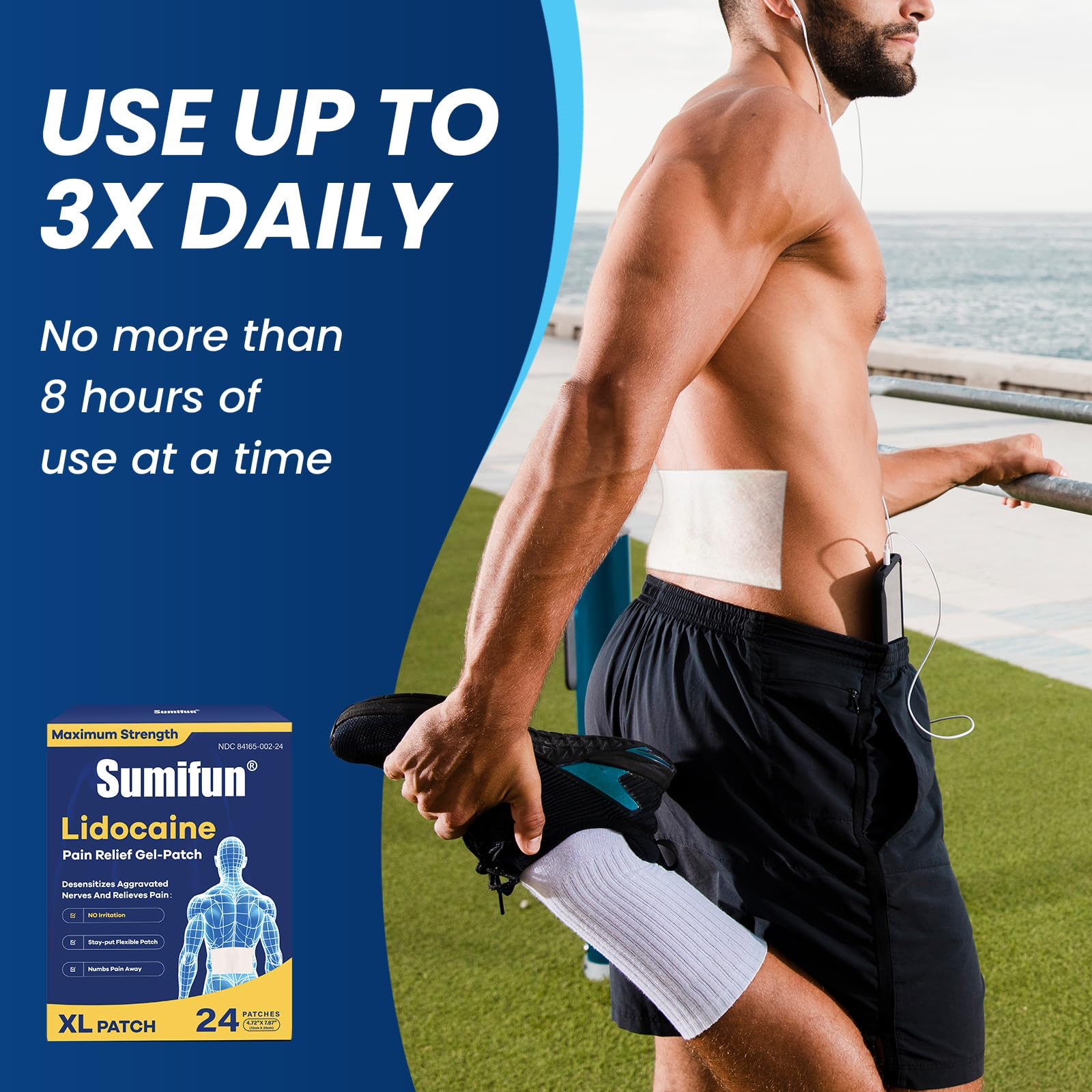 Sumifun ultra-thin 0.6mm patch remains discreet under clothing