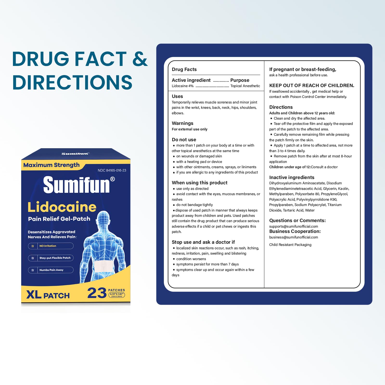 Sumifun XL patch comes in a 17-count package.