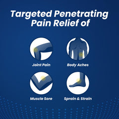 Sumifun XL patch applied to the quadriceps area for targeted leg coverage.