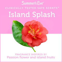 Summer's Eve Island Splash 4ct bottle with controlled pour