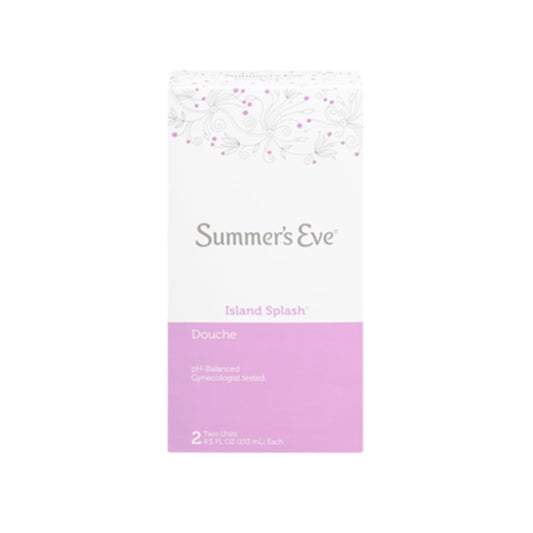 Summer's Eve Island Splash bottle close-up, gentle cleansing for everyday freshness