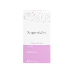 Summer's Eve Island Splash bottle close-up, gentle cleansing for everyday freshness