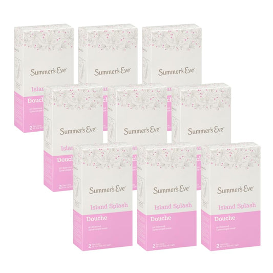 Summer's Eve Island Splash douche bottle front, travel-friendly and easy to use