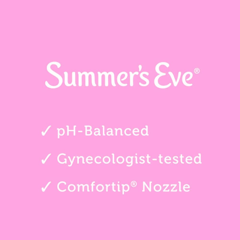 Summer's Eve Island Splash packaging, convenient one-piece system for quick use