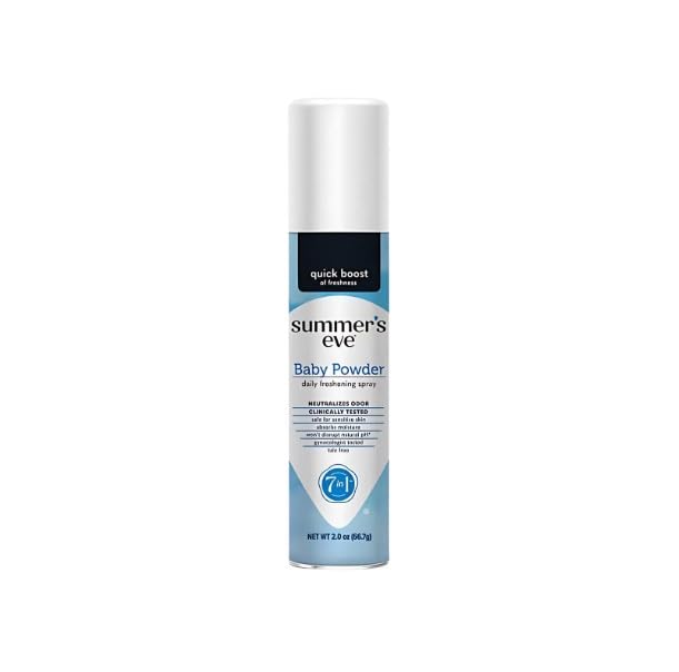 Summer's Eve Daily Refreshing spray bottle ready for morning use