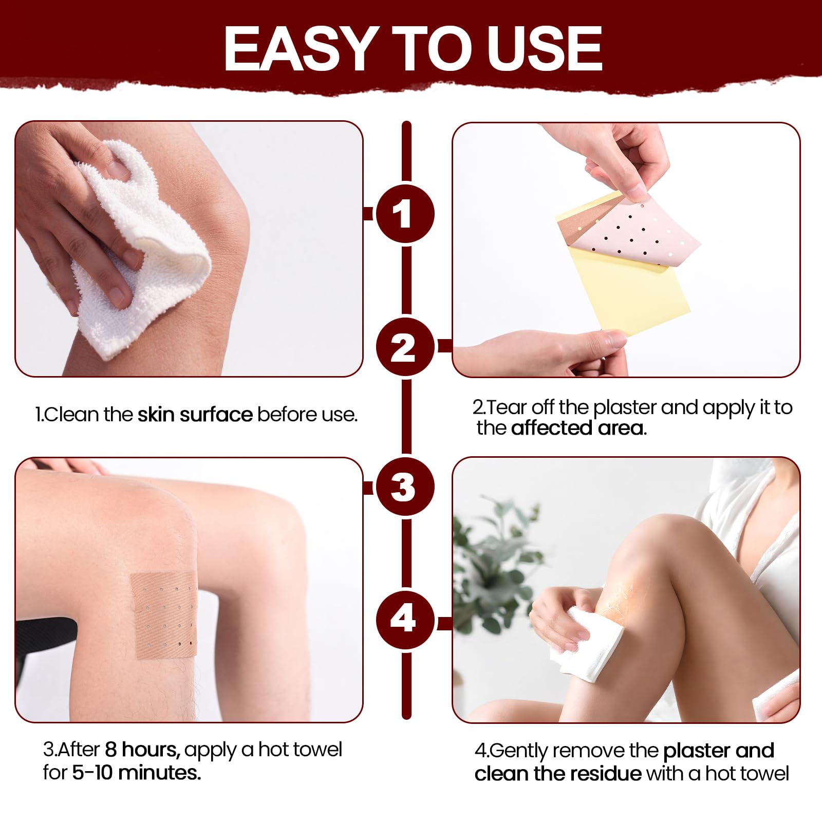 Summibezy Heat Patches warmth effect illustration suggests relaxing after activity.