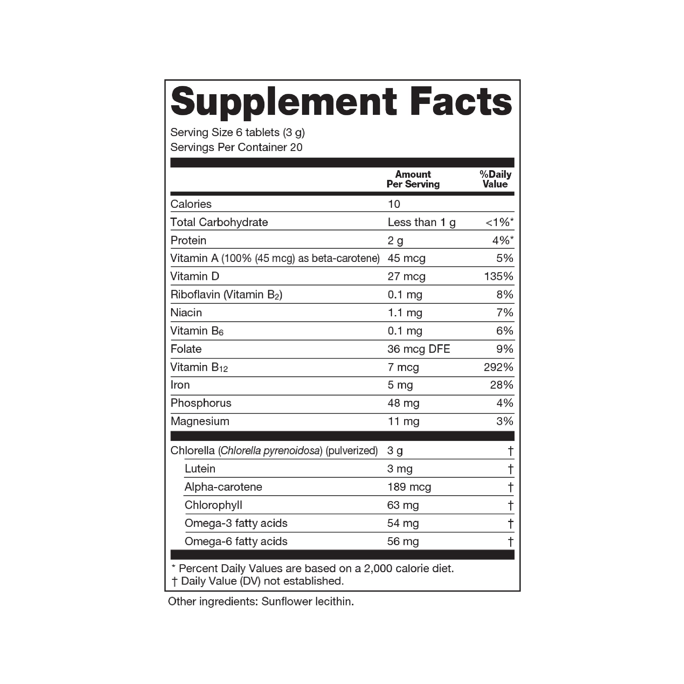 Sun Chlorella bottle-pour showing easy dispensing for chlorophyll-rich nutrition