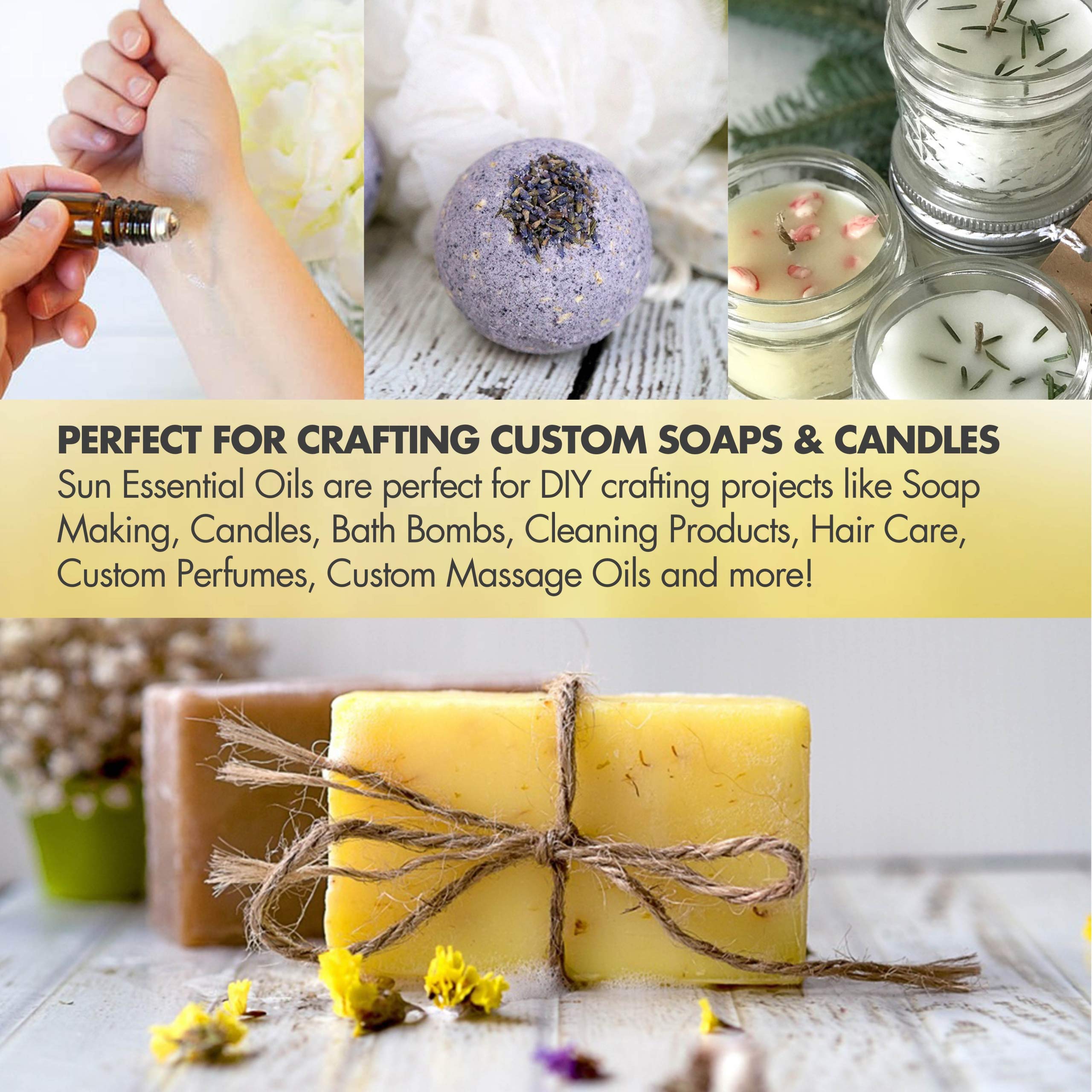 Sun Essential Oils Neroli candle-blend image suggesting scent-enhanced winter candle making