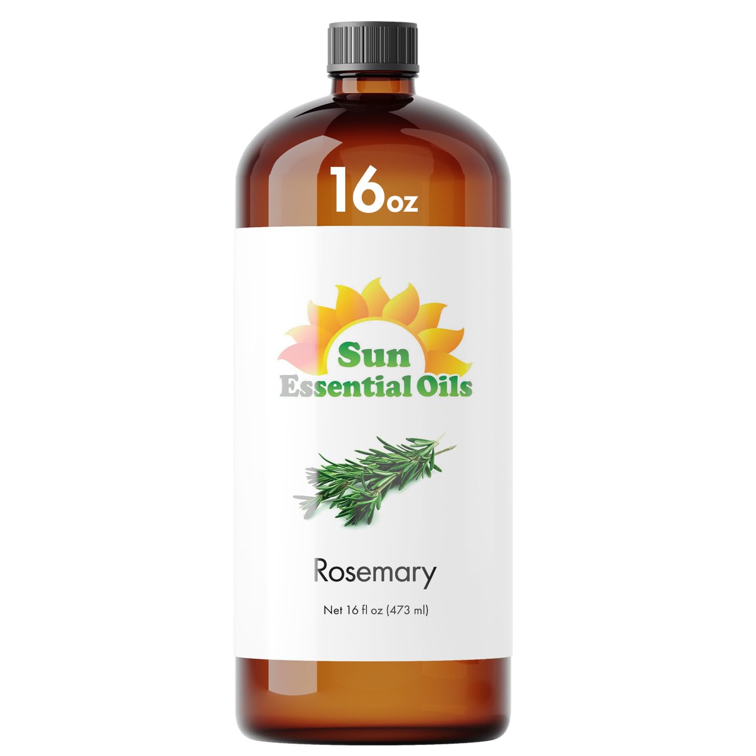 Sun Essential Oils rosemary oil bottle for diffusion and relaxation