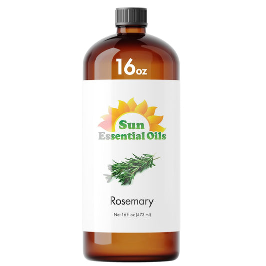 Sun Essential Oils rosemary oil bottle for diffusion and relaxation