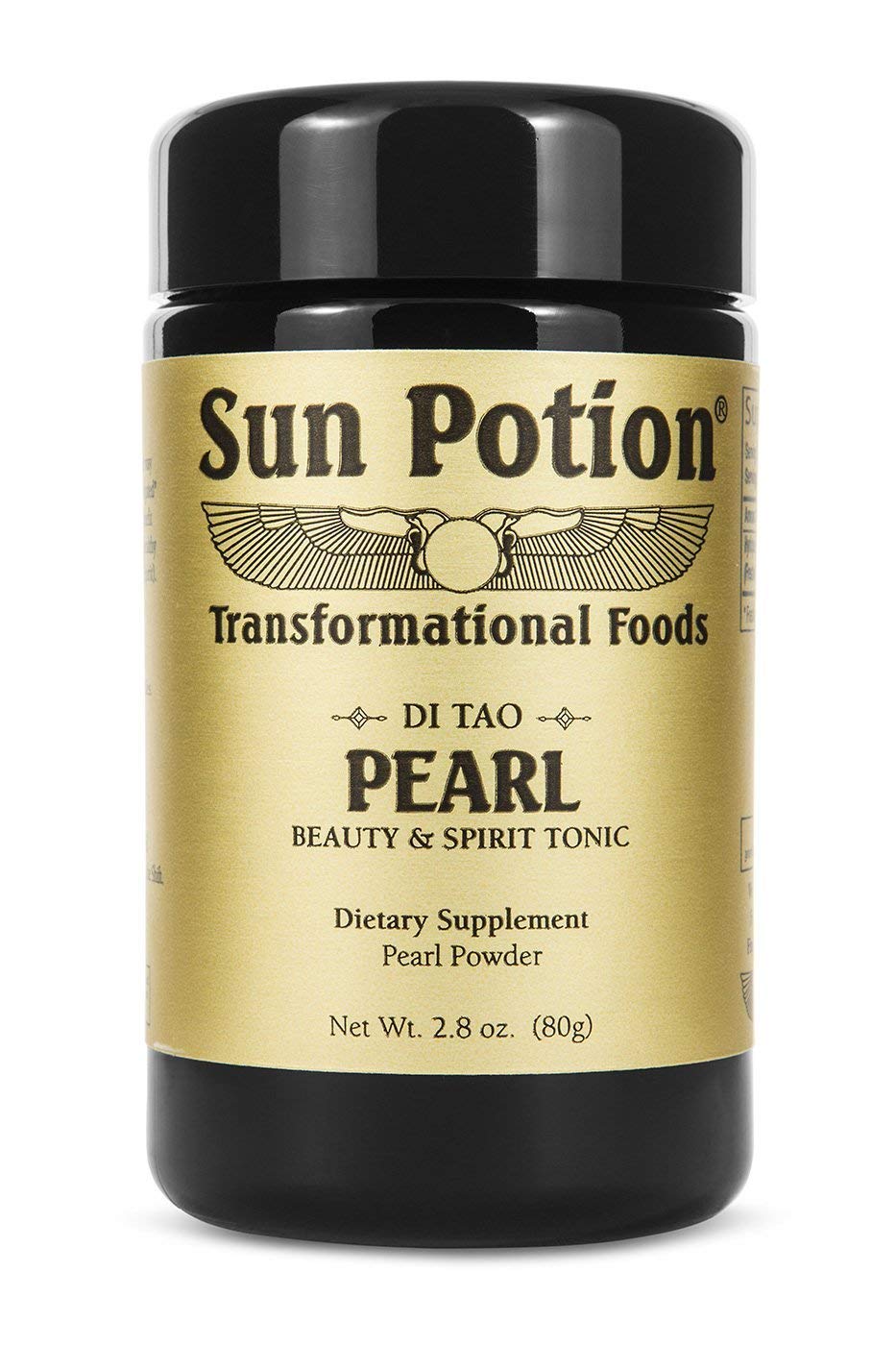 Sun Potion Pearl Powder scoop highlights easy dose for elixirs and desserts