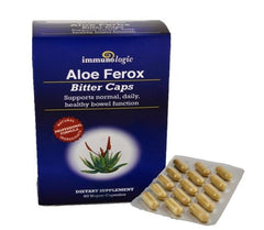 Sun Star Organics Aloe Ferox Bitter Caps blister packs designed for on-the-go routines