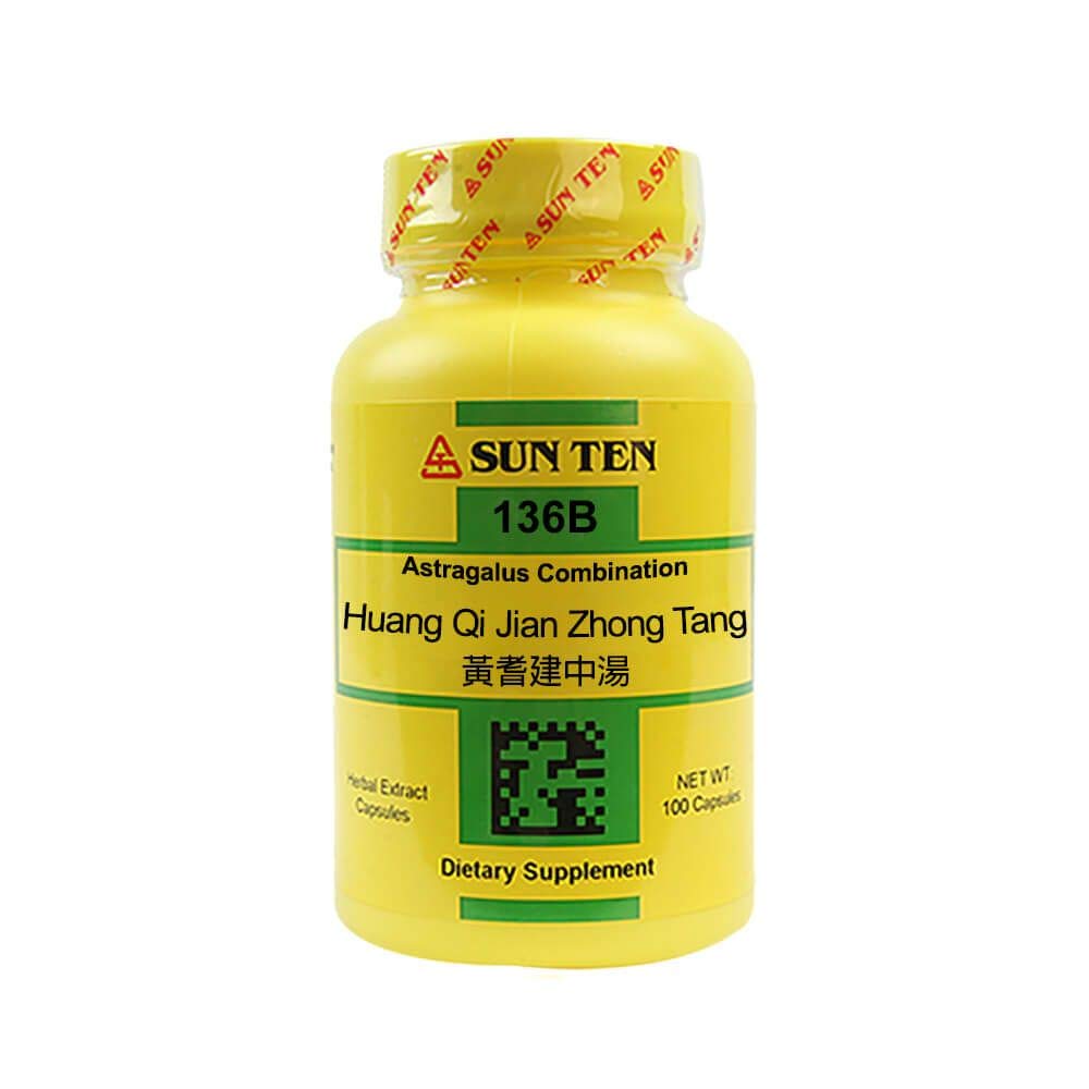Sun Ten Astragalus Combination Capsules bottle for digestive support.