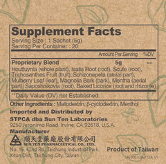 Sun Ten RespireAid on-the-go sachet ready for anytime use.