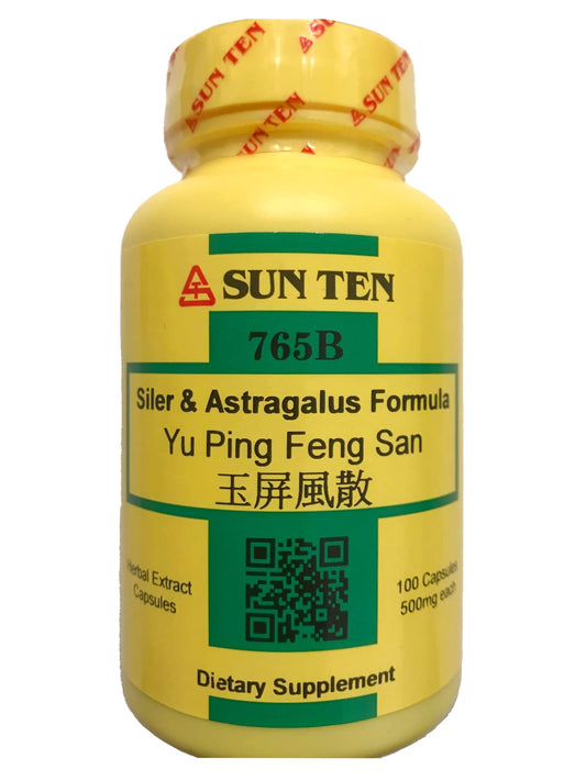 Sun Ten packaging box highlights Yu Ping Feng San formula for immune balance
