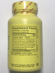 Sun Ten Tang-Kuei Bupleurum Formula capsules close-up shows 500 mg capsules for easy dosing