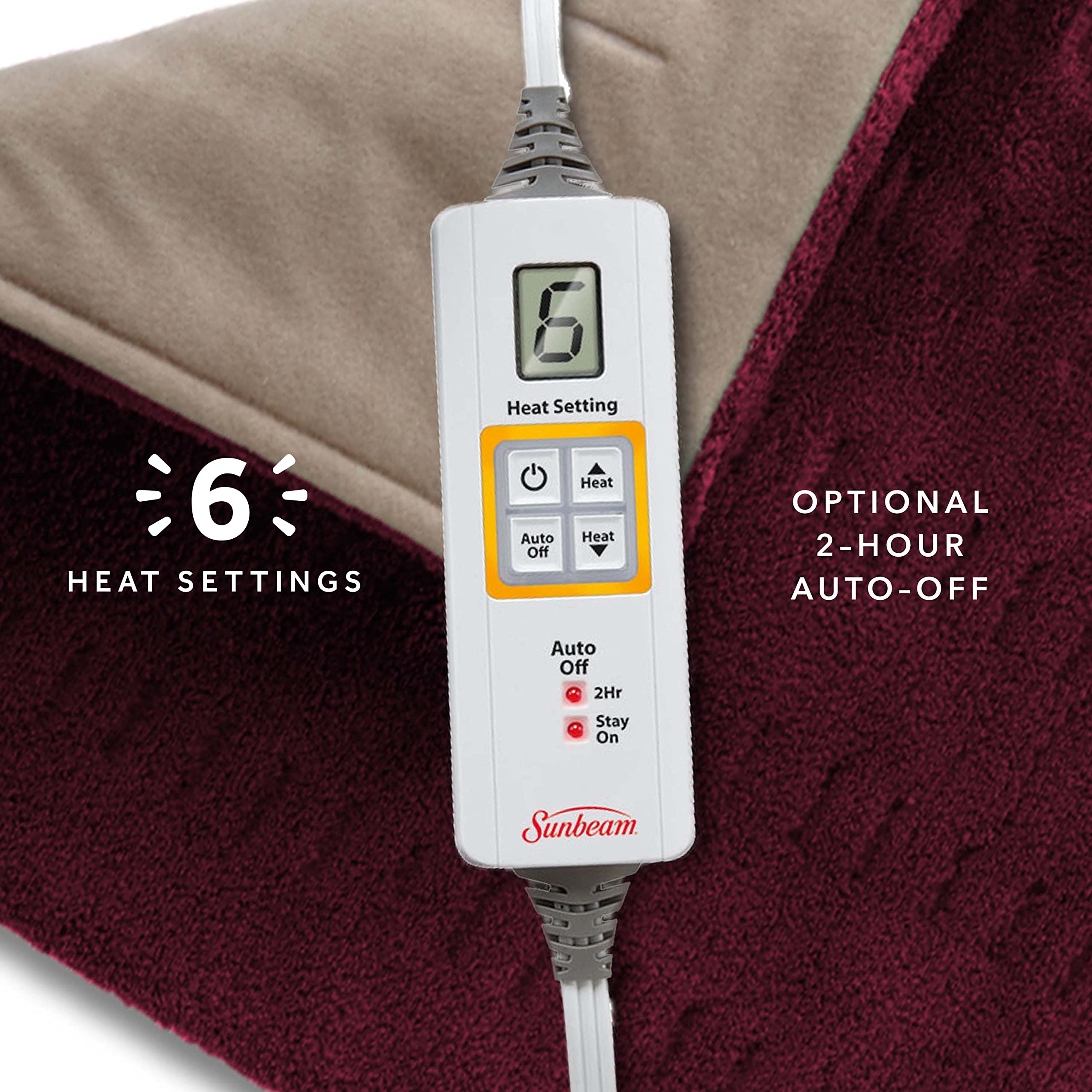 Sunbeam XL 12 x 24 pad covers a large area for targeted relief