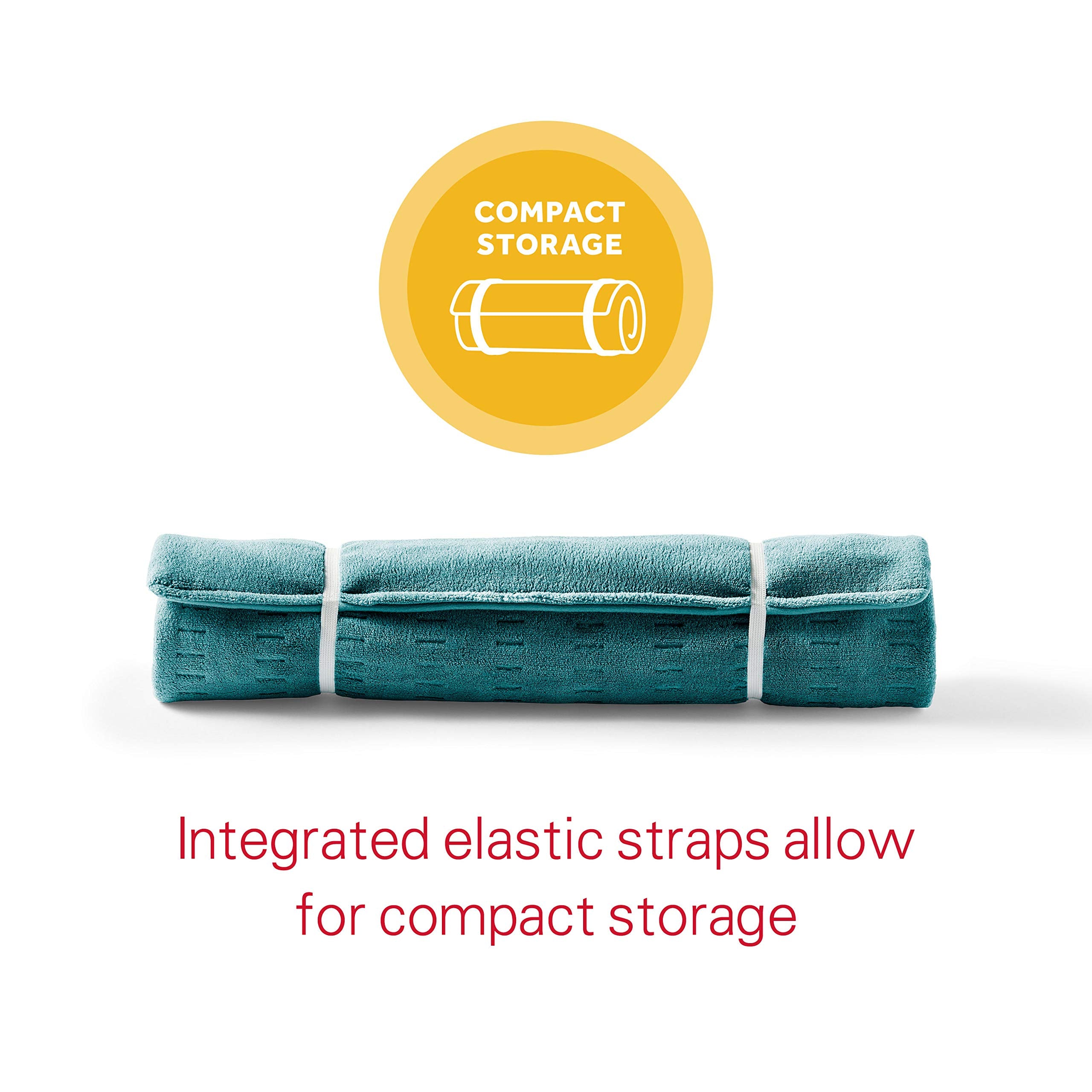 Sunbeam XXL plush fabric close-up shows soft, flexible comfort.