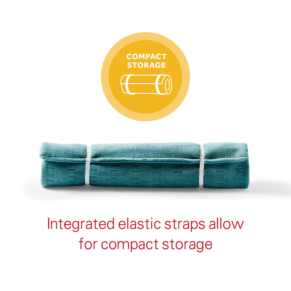 Sunbeam XXL plush fabric close-up shows soft, flexible comfort.