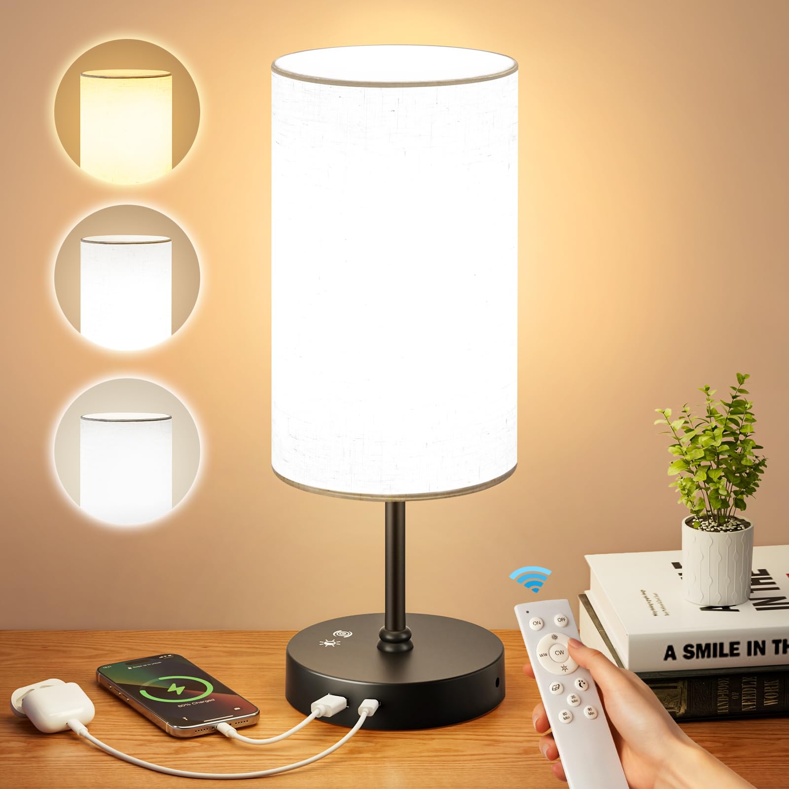 Sunkenet 10000 Lux lamp front view showing natural glow and compact silhouette.