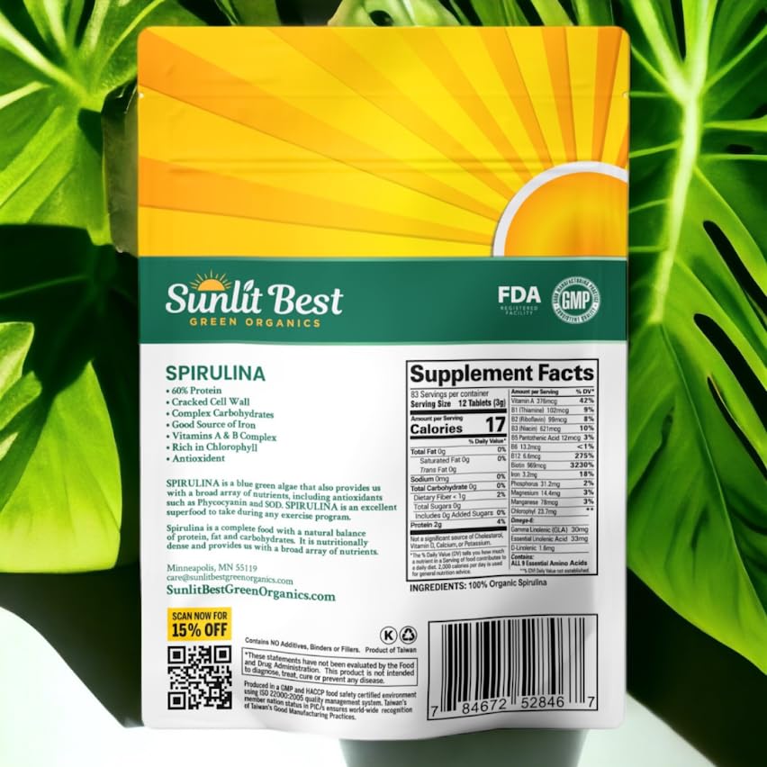 Sunlit Best Spirulina travel mega-pack ready for on-the-go nourishment