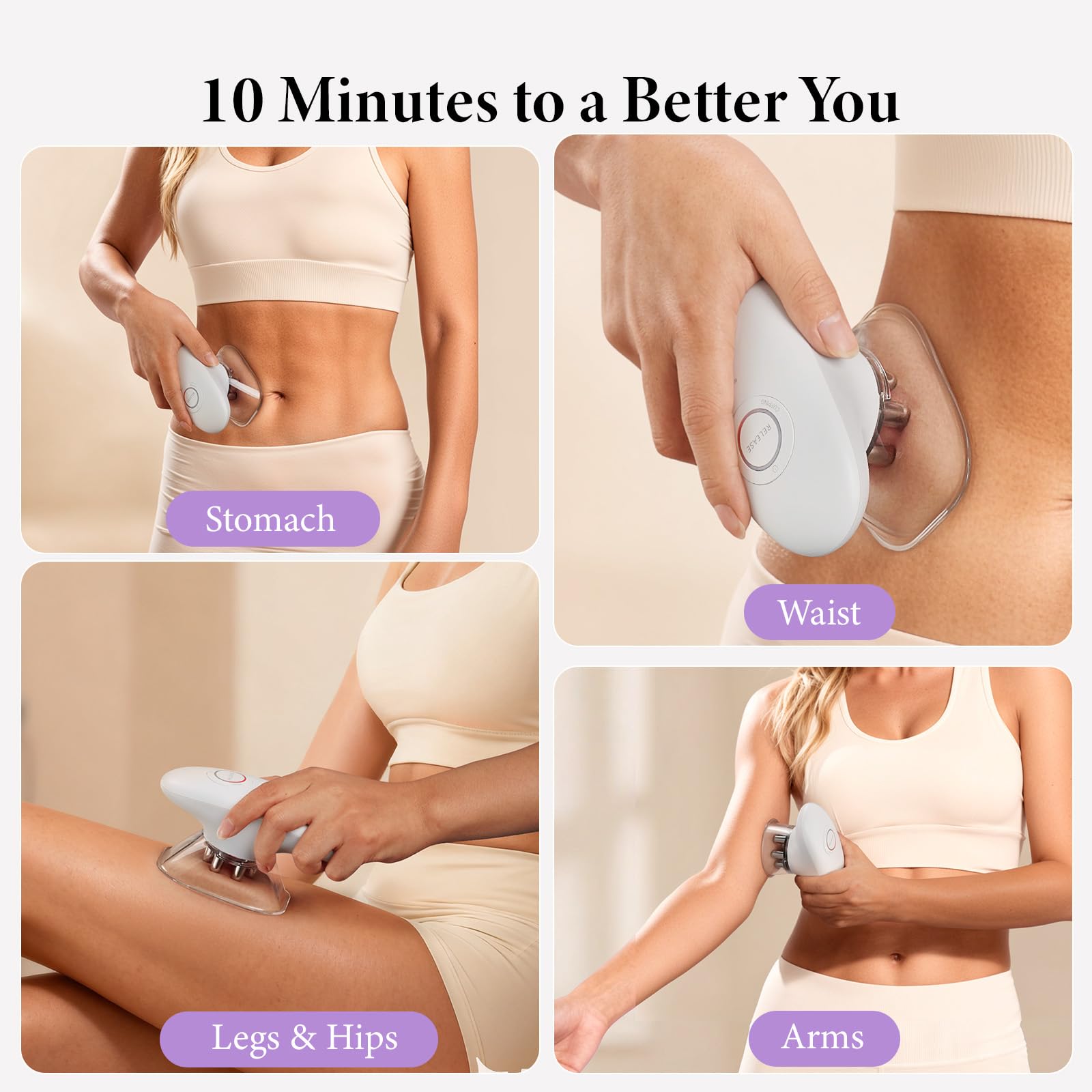 SUNLUXY 3-in-1 Body Sculpting Machine ergonomic handle for comfortable grip during sessions