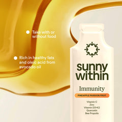 Sunny Within avocado oil and bee propolis deliver natural ingredients in one sachet.
