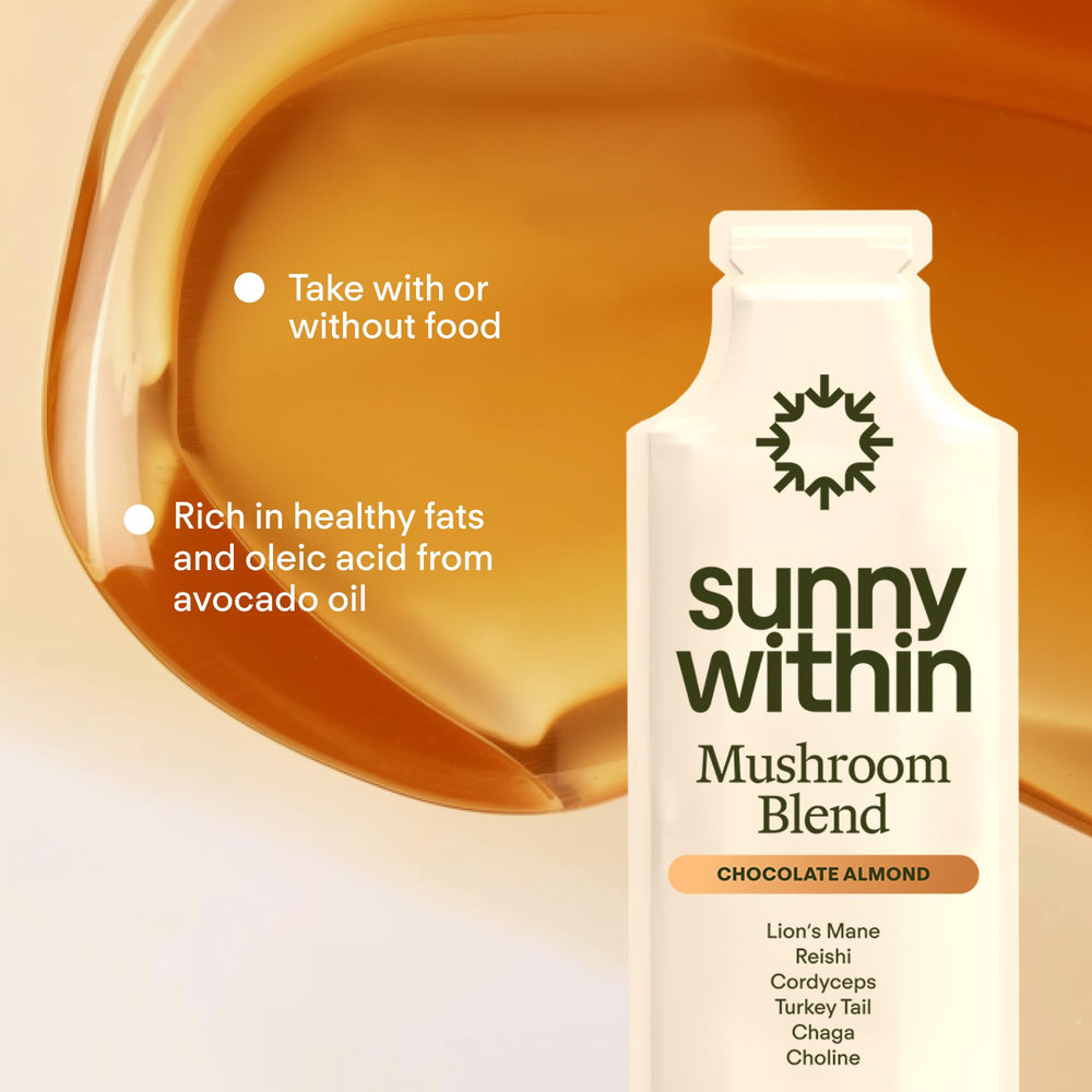 Sunny Within Cordyceps energy support in a pouch.