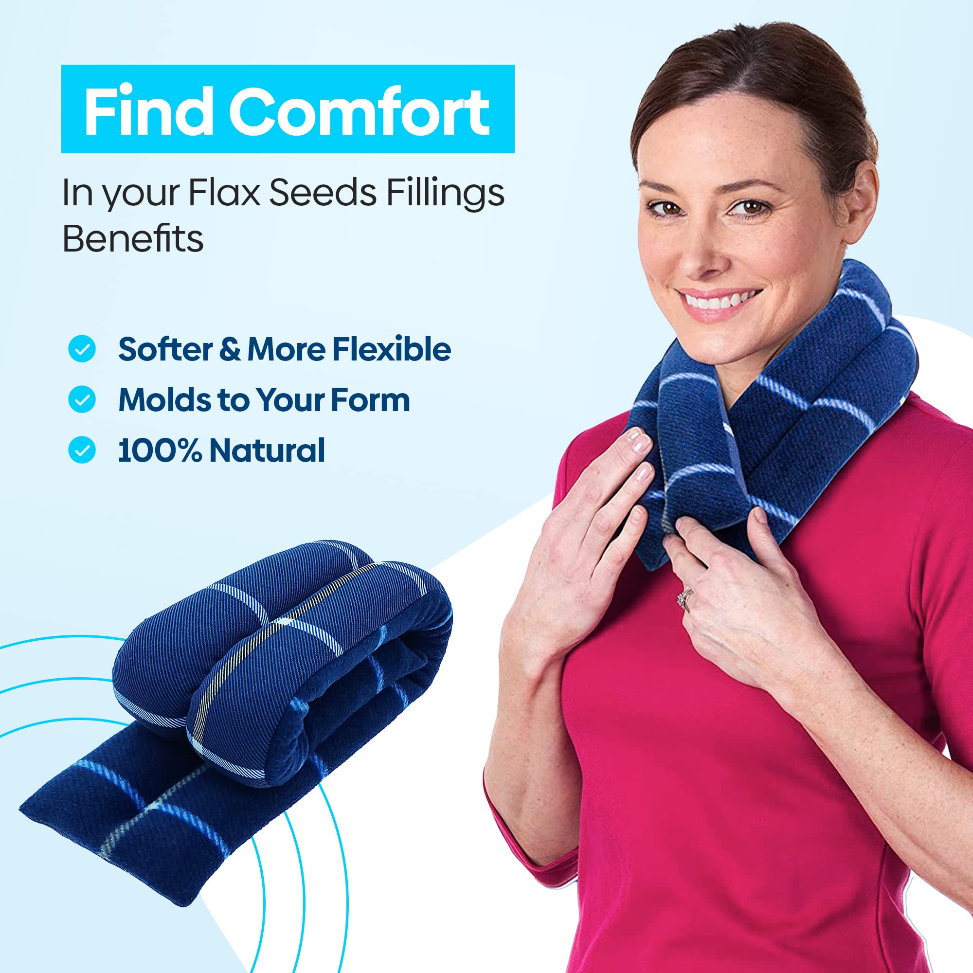 SunnyBay ergonomic neck warmer demonstrates form-conforming edges that hug the neck