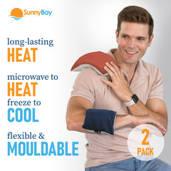 SunnyBay neck-shoulder wrap in use easing shoulder tension