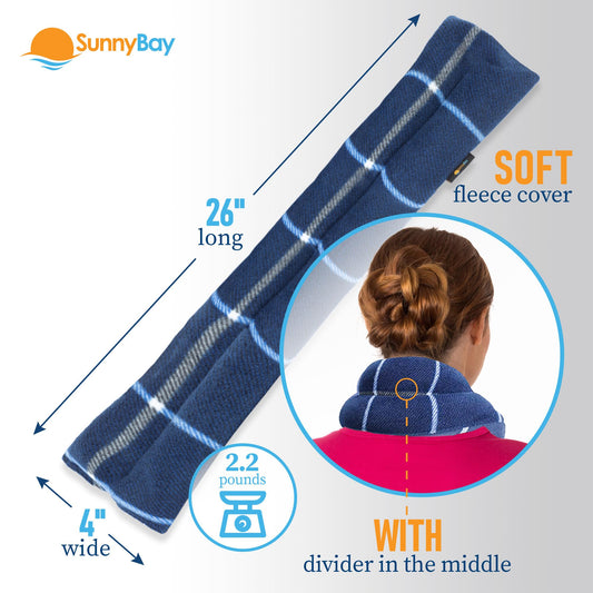 SunnyBay heating pad flaxseed closeup shows weighted texture for targeted pressure