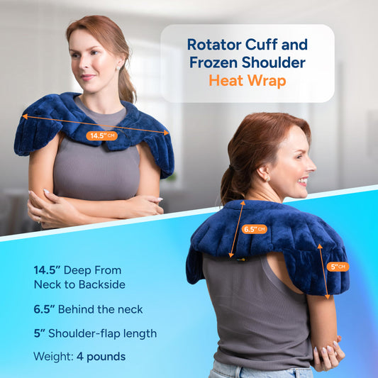 SunnyBay weighted heating pad front view demonstrates gentle compression for soothing warmth