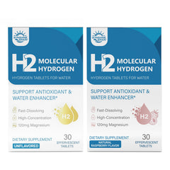 Sunshine & Rain H2 tablet dissolving in water for refreshing hydration
