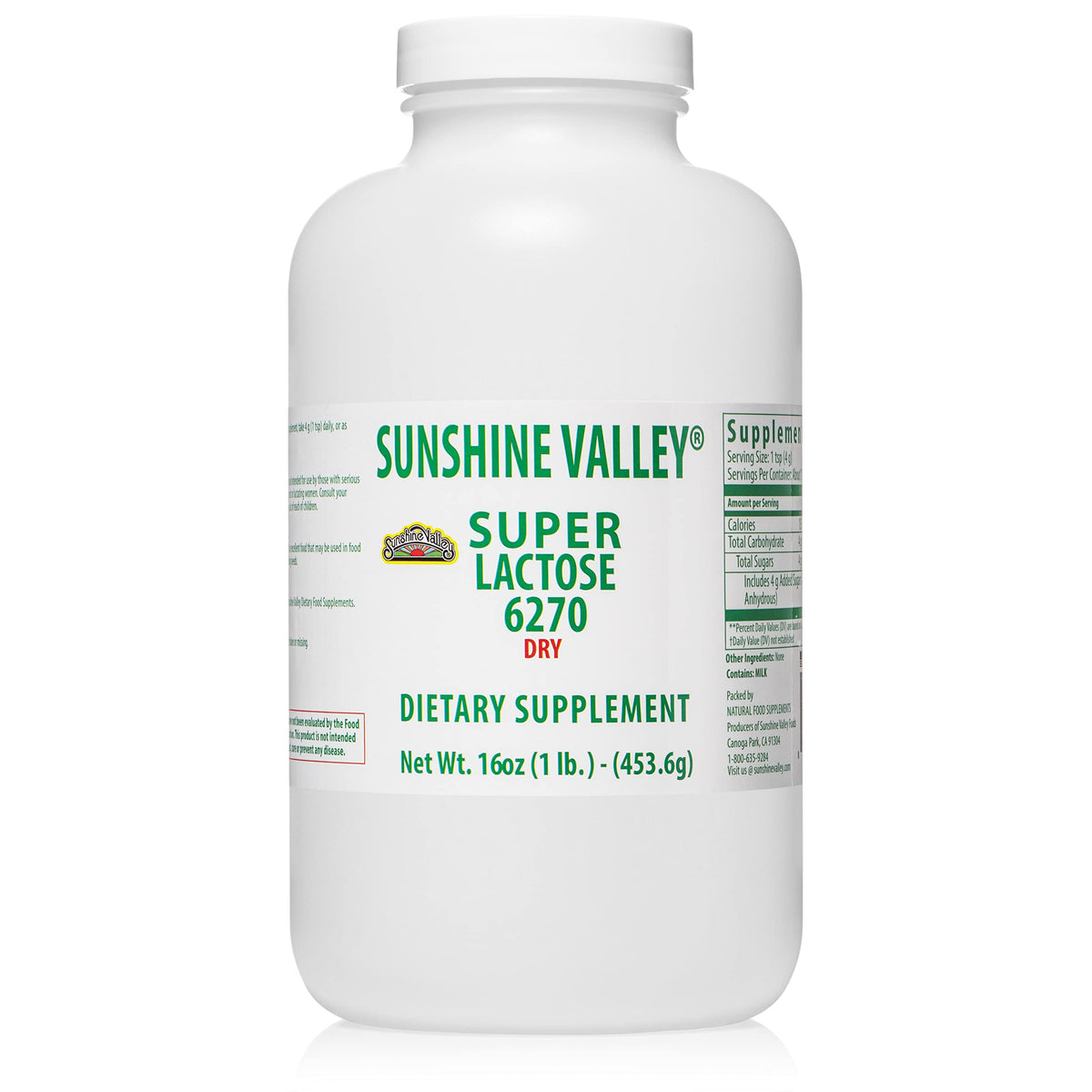 Sunshine Valley Lactose Dry Powder pour shows smooth blending for baking.