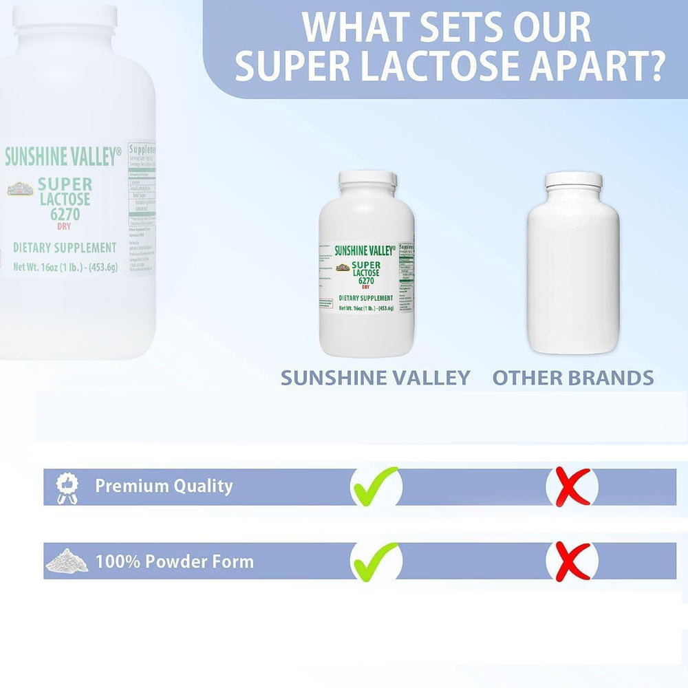 Sunshine Valley Lactose Dry Powder uses in beverages and desserts.