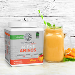 Sunwarrior Active Aminos shake with water showing quick hydration