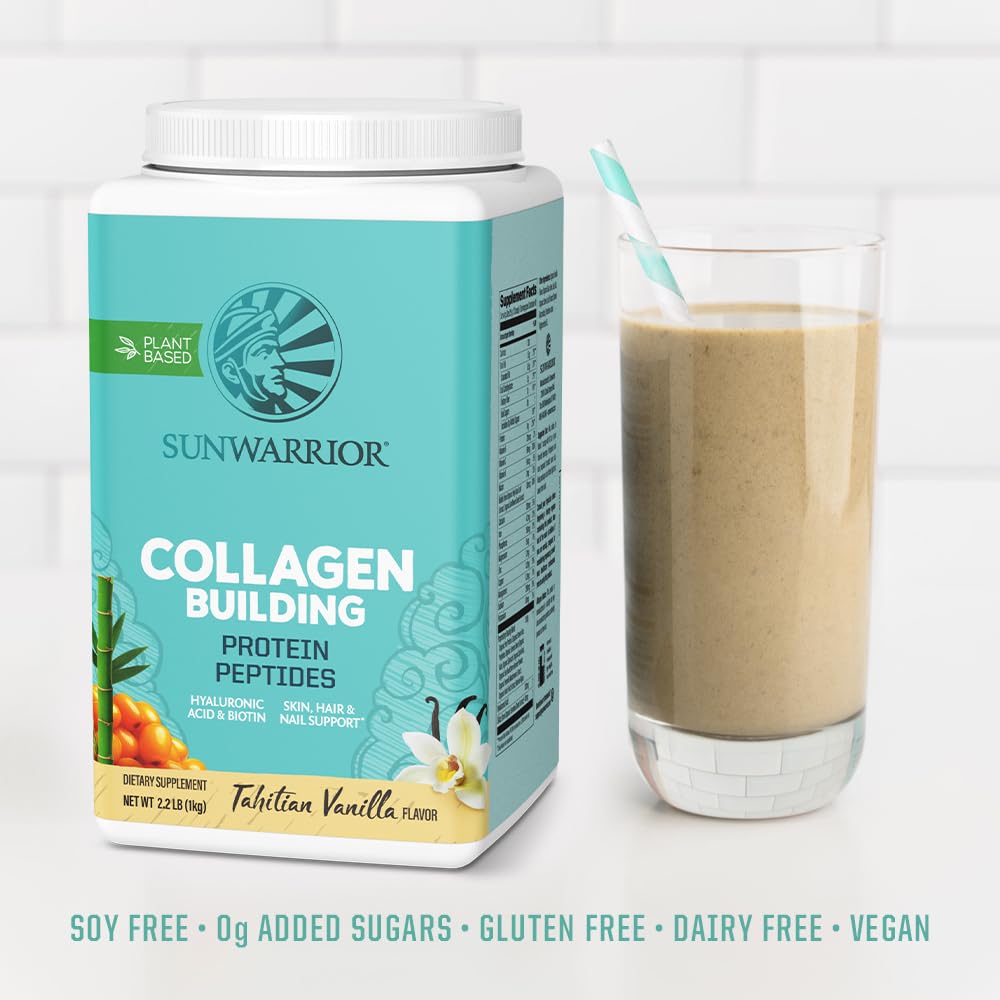 Sunwarrior Collagen Builder bamboo silica detail supports hair and nails