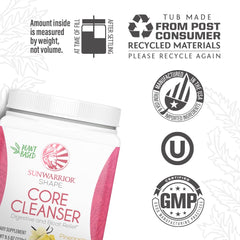 Sunwarrior dietary fiber drink glass with Pineapple Vanilla flavor for easy hydration.