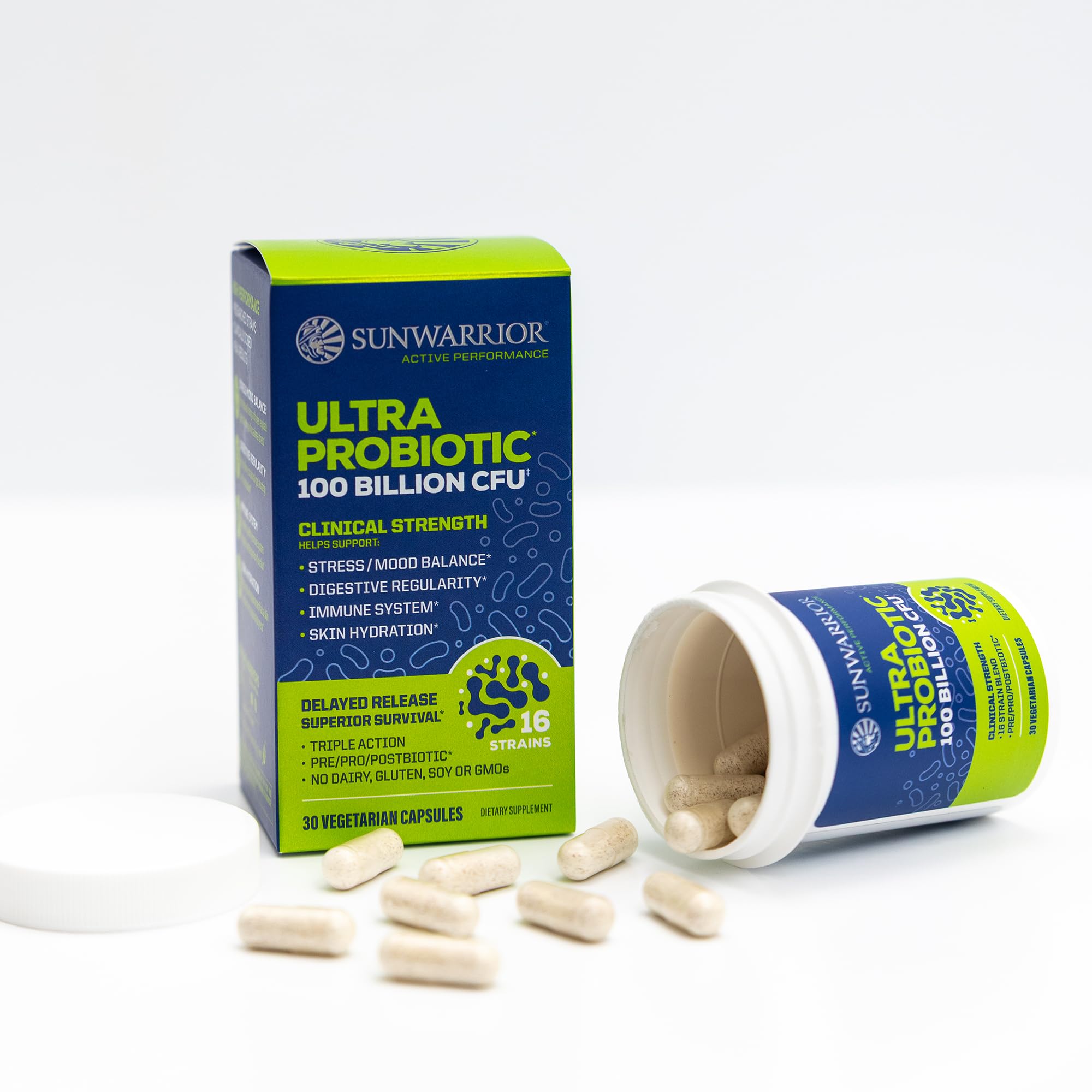 Sunwarrior digestive comfort and skin hydration from probiotic care.