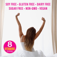 Sunwarrior Liquid Multivitamin for Women flavor peach mango invites daily use.
