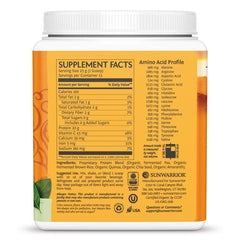 Sunwarrior organic plant-based ingredients bundle showing a blend of nutrient-rich components.