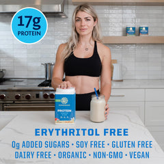 Sunwarrior organic plant protein bag providing gluten-free protein on the go.