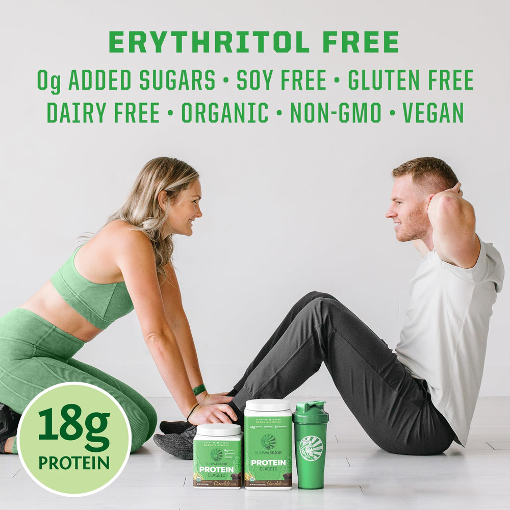 Sunwarrior protein with yogurt for a wholesome plant-based boost