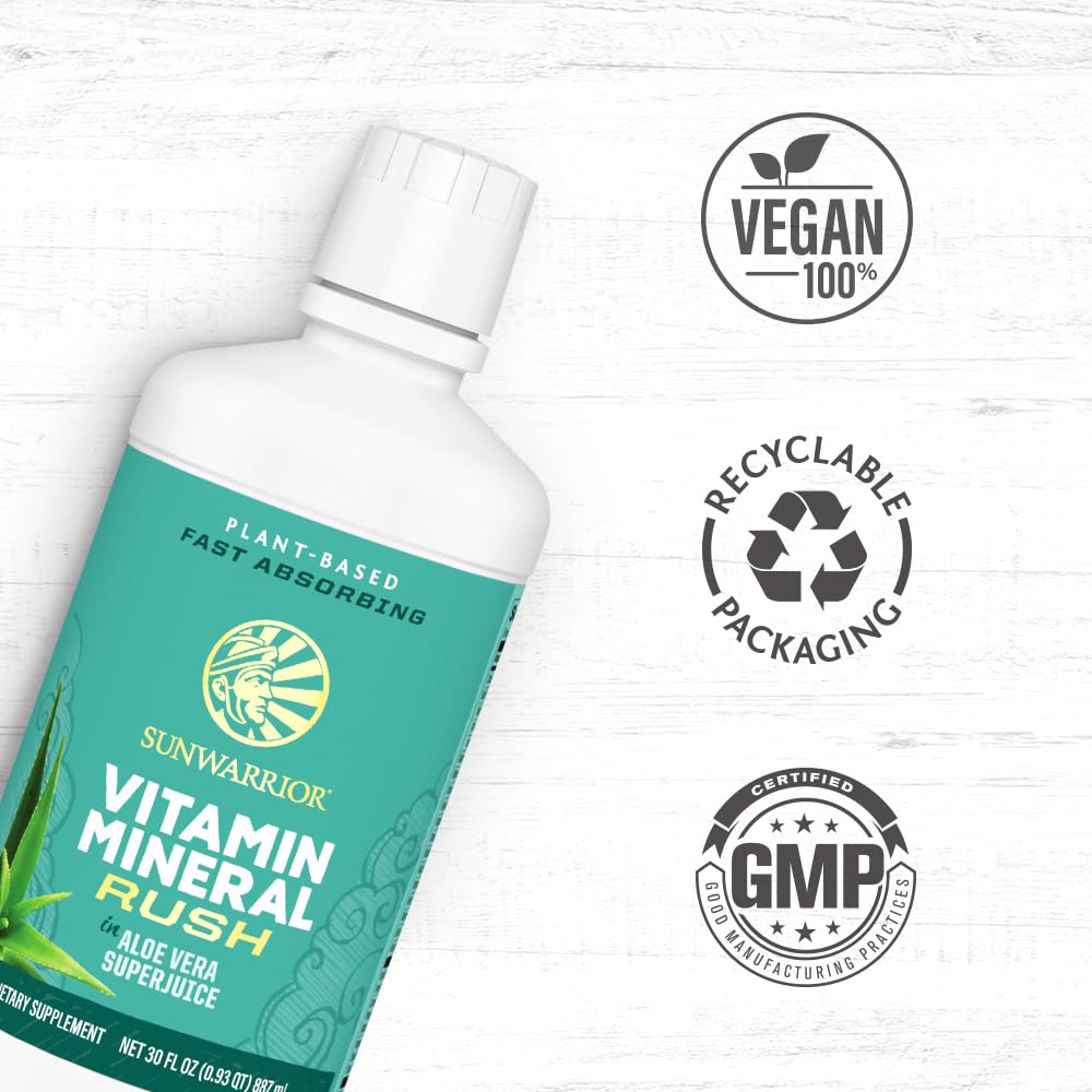 Sunwarrior raw organic plants ingredients label emphasizes natural sourcing.