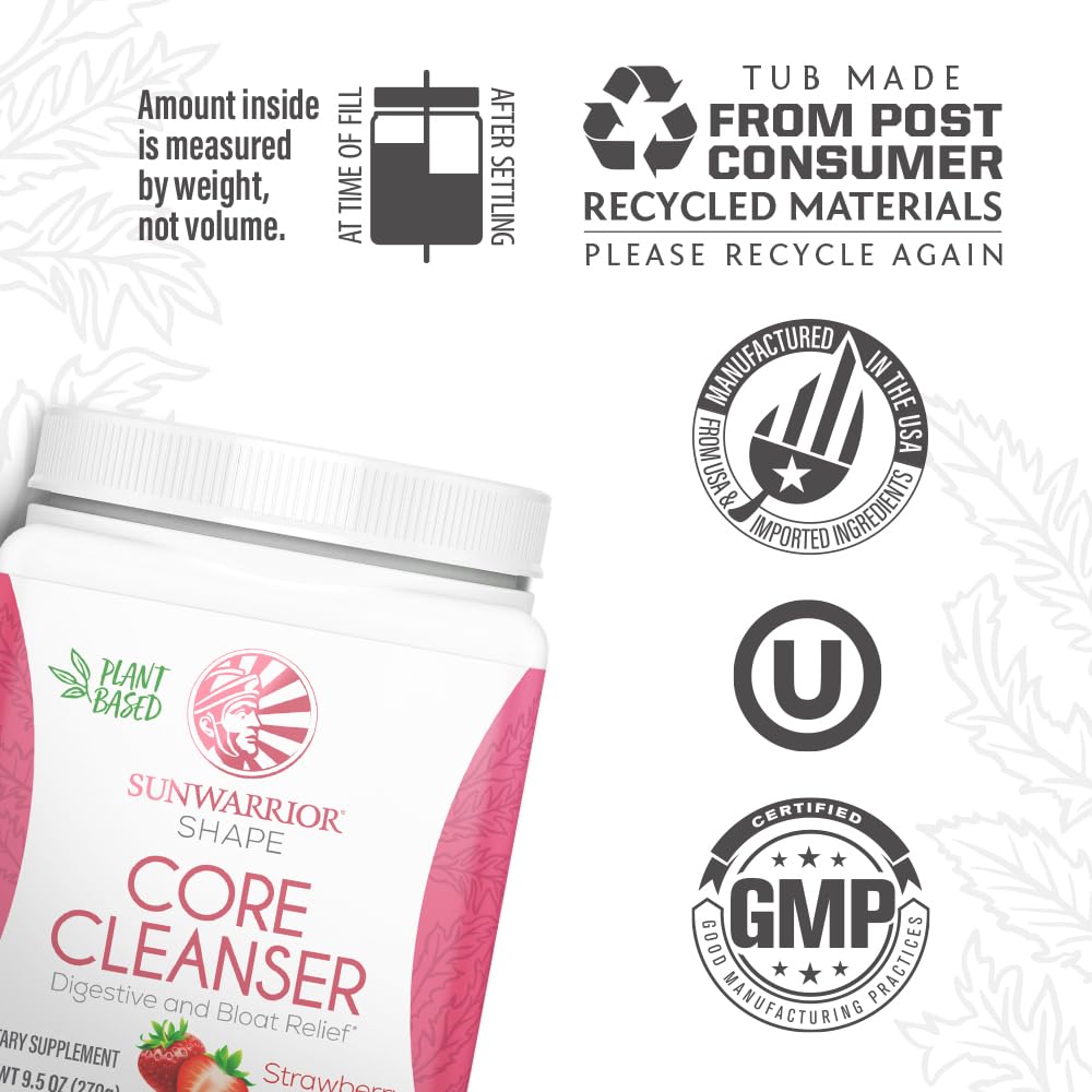 Sunwarrior Strawberry Cooler bottle highlights soy-free, dairy-free, and gluten-free nutrition.