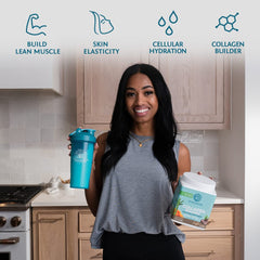 Sunwarrior vegan collagen powder ingredients-organic greens—plant-powered greens and peptides blend