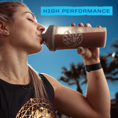 Sunwarrior Warrior Blend Mocha label emphasizes mocha flavor and keto-friendly profile.